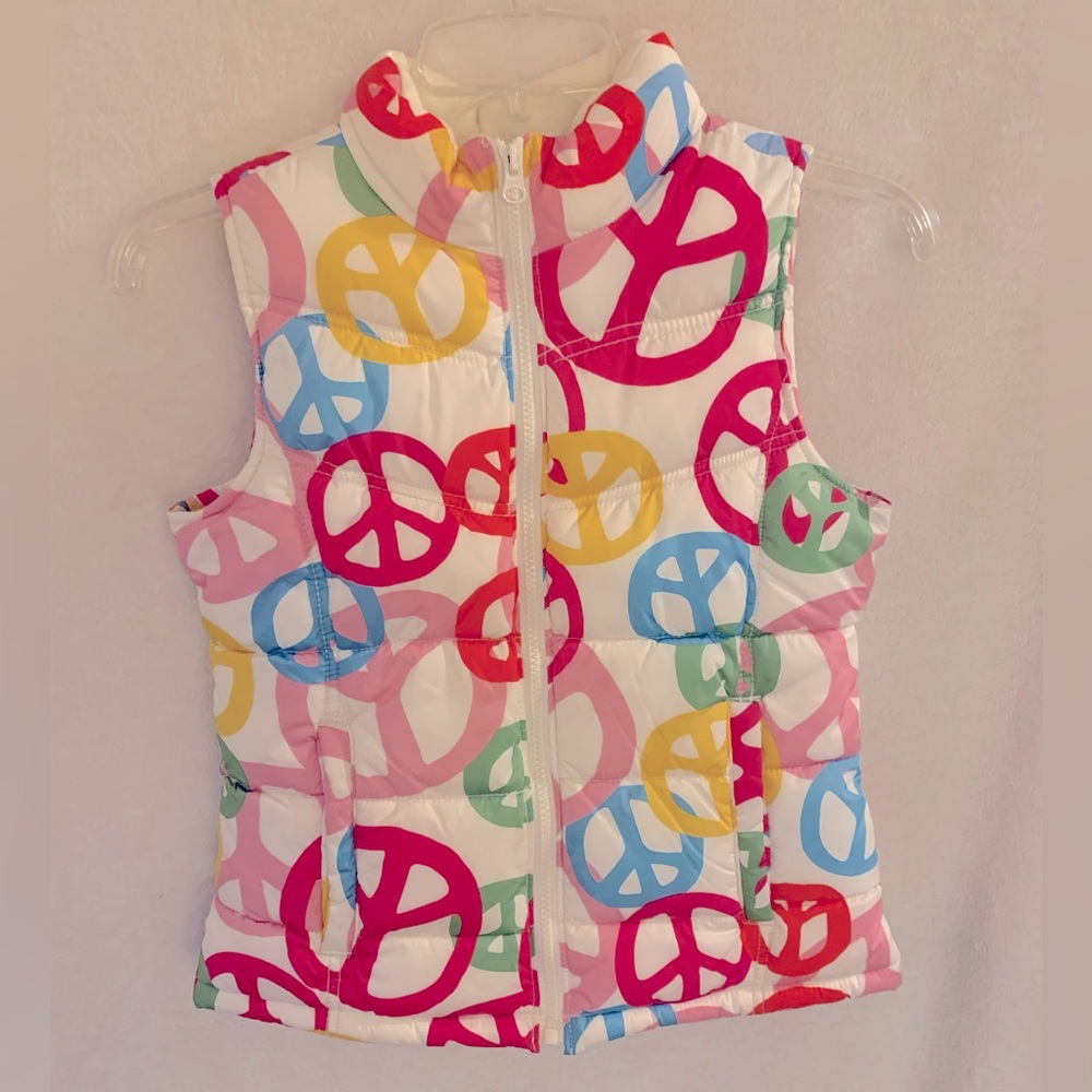 Puffy warm O.N. Peace vest NWOT!!